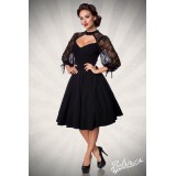 Longsleeve Spitzenkleid schwarz - AT50197 - Bild 6