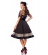Vintage-Kleid mit Cape schwarz - AT50203 - Bild 3