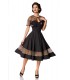 Vintage-Kleid mit Cape schwarz - AT50203 - Bild 8