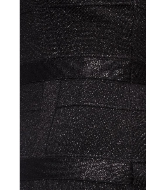 Cocktailkleid mit Lurex schwarz - AT13509 - Bild 3